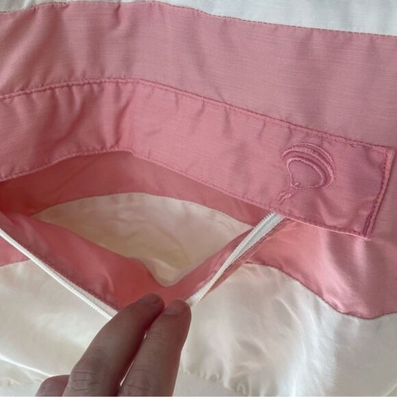 VTG Jammin Y2K Large Maui Logo Windbreaker Striped Pullover Retro Preppy Jacket - Picture 7 of 11